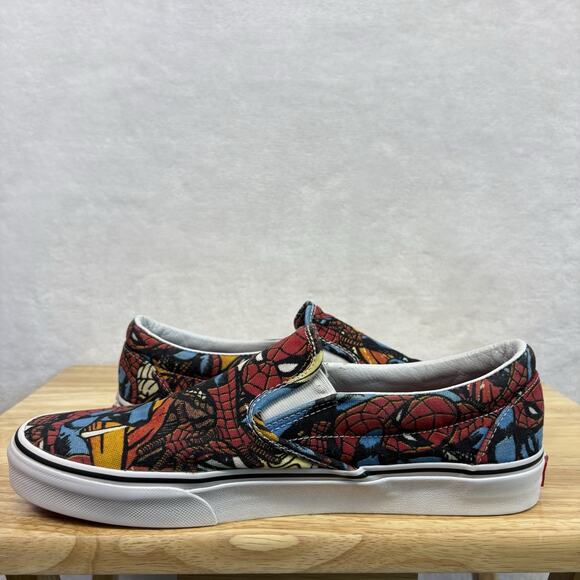 Vans x Marvel Comics Spiderman Slip-On Shoes Mens Size 10.5 - Picture 6 of 16